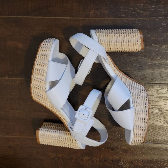 NEW Jeffrey Campbell Whicker Sandals Women 10 Cottagecore Picnic Retro Old Money - Picture 6 of 10